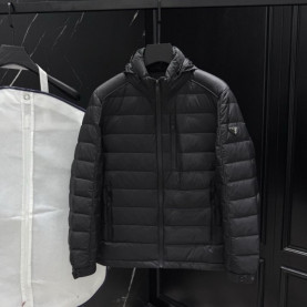 PRADA 프라다 파이핑 다운 패딩 자켓