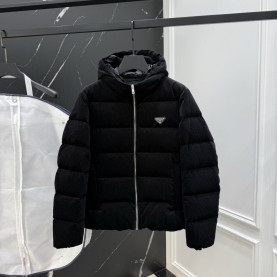 PRADA 프라다 코듀로이 다운 패딩