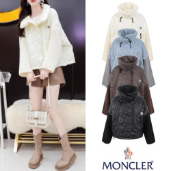 MONCLER 몽클레어 로고 투지퍼 하이넥 패딩 자켓