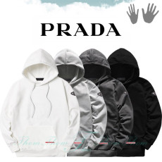 PRADA 프라다 펠 시보리 기모 후드티