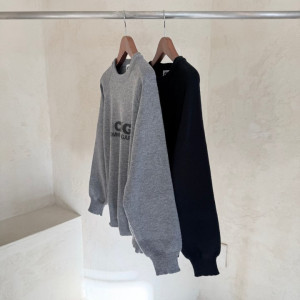 COMME DES GARCONS 꼼데가르송 스툴 풀오버 크루넥 니트