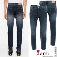 AMI 아미 드 꾀흐 워싱 밍크융 워싱 슬림진