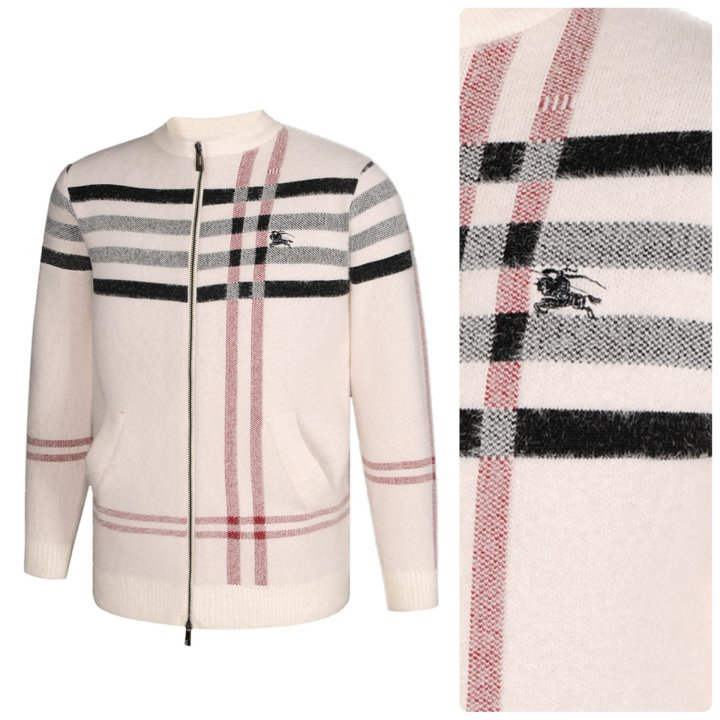 BURBERRY 버버리 클래식 체크패턴 집업 니트 3COLOR