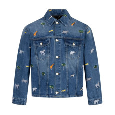 LOUIS VUITTON 루이비통 사파리 테마 자수 데님 자켓 　