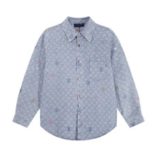 LOUIS VUITTON 루이비통 모노그램 데님 셔츠 자켓