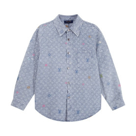 LOUIS VUITTON 루이비통 모노그램 데님 셔츠 자켓