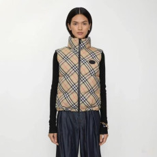 BURBERRY 버버리 체크 퍼퍼 질레 다운 베스트