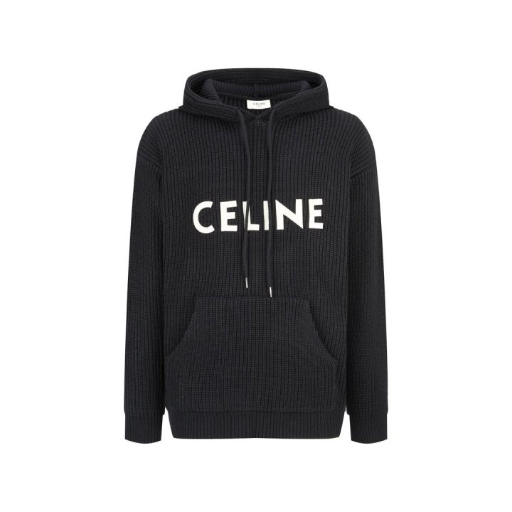CELINE 셀린느 립드 오버사이즈 후드 스웨터 2COLOR