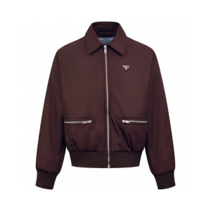 PRADA 프라다 리나일론 지퍼 블루종 자켓