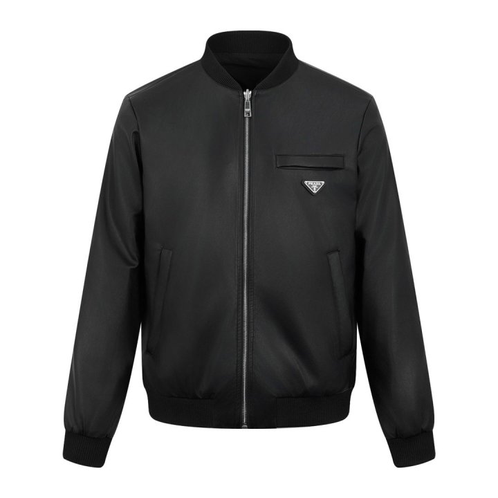 PRADA 프라다 리나일론 레더 리버시블 봄버 자켓