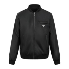 PRADA 프라다 리나일론 레더 리버시블 봄버 자켓