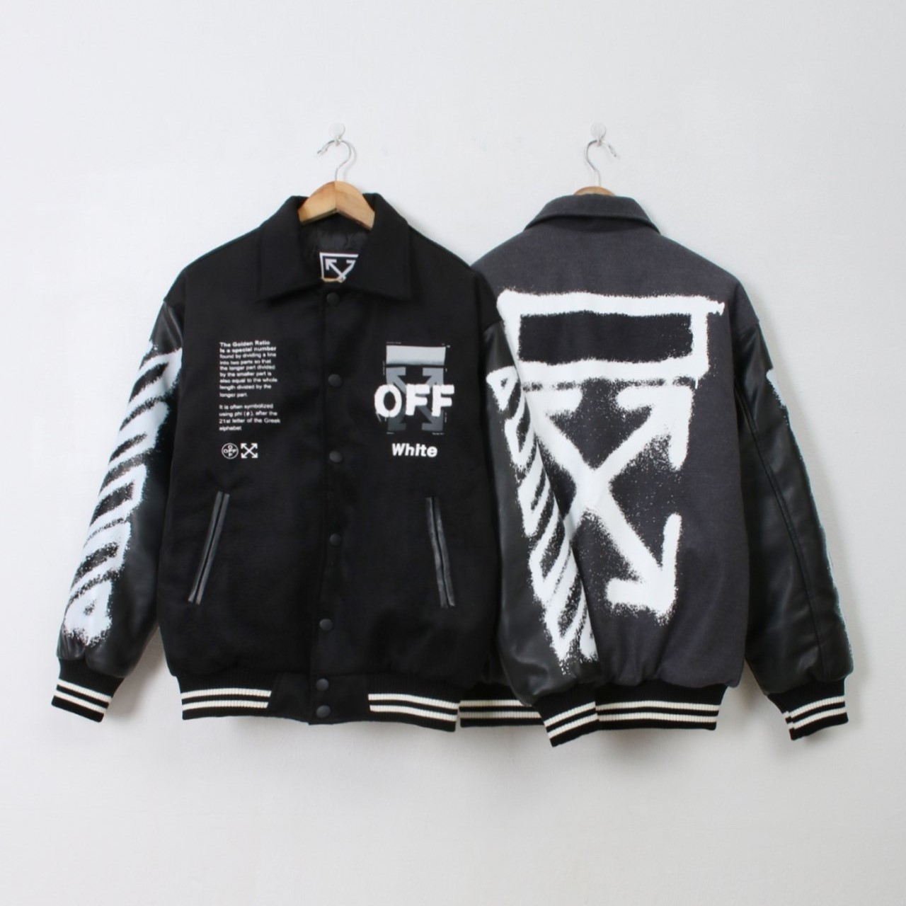 OFF-WHITE 오프화이트 스프레이 바시티 자켓 2COLOR