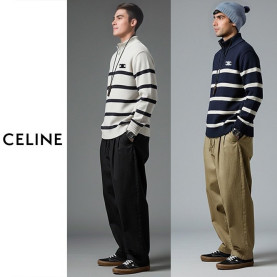 CELINE 셀린느 트리오페 울 단가라 집업 3COLOR