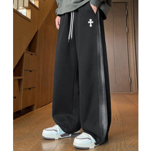 CHROME HEARTS 크롬하츠 워싱 기모 와이드 스웻 팬츠 2COLOR