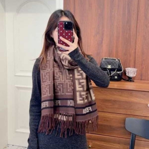 FENDI 펜디 캐시미어 숄 머플러