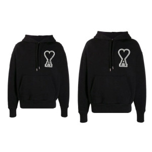 AMI 아미 보플 빅패치 후드티