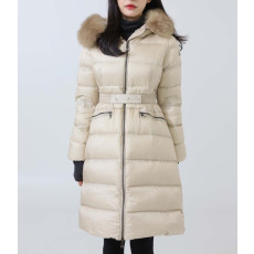 MONCLER 몽클레어 보에딕 후드 시어링 롱 다운재킷