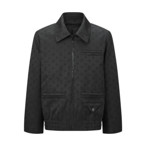 LOUIS VUITTON 루이비통 모노그램 자카드 제트 포켓 블루종 자켓