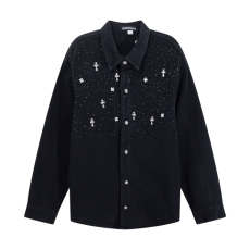 CHROME HEARTS 크롬하츠 메탈 포인트 데님 자켓