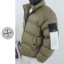 ●11월 판매 17위● STONE ISLAND 스톤아일랜드 가먼트 레더 패딩 자켓 2COLOR