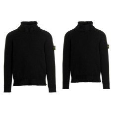STONE ISLAND 스톤아일랜드 패치 커플 울 니트 터틀넥