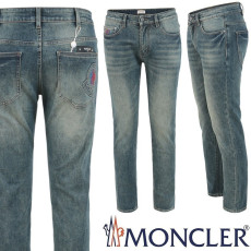 MONCLER 몽클레어 더블 자수 엠보 슬림 일자진