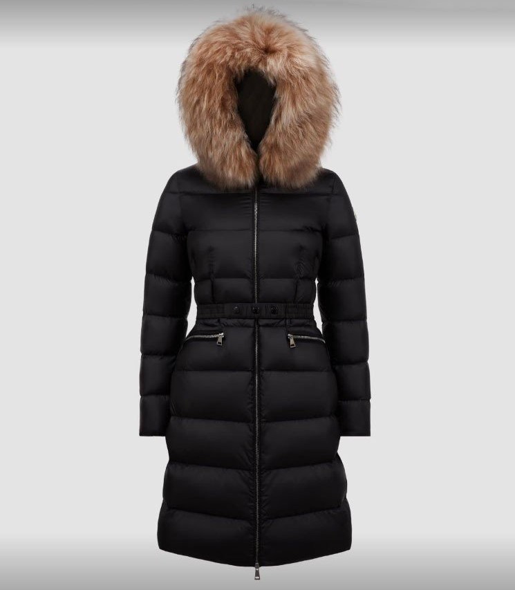 MONCLER 몽클레어 보에딕 후드 시어링 롱 다운재킷