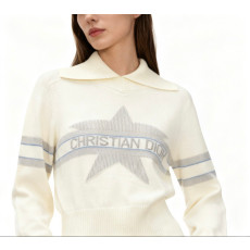 DIOR 디올 모크넥 스타 울 캐시 니트