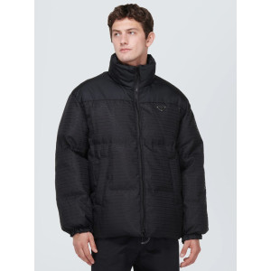 PRADA 프라다 리나일론 트라이앵글 로고 다운 자켓