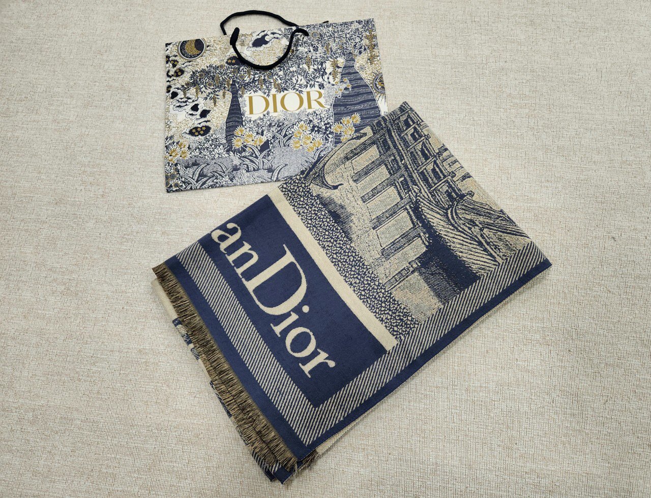 DIOR 디올 트왈 드 주이 캐시미어 숄 & 머플러