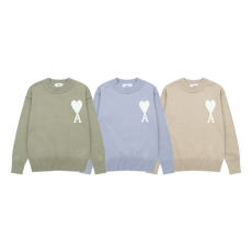 AMI 아미 8155 빅 하트 라운드 니트