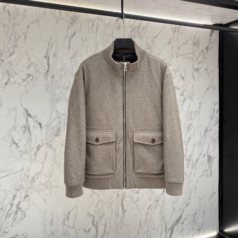 LOROPIANA 로로피아나 8599 울 집업 패딩 자켓