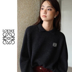 ●2월 판매 4위● LOEWE 로에베 카라넥 자수 골지 니트 3COLOR