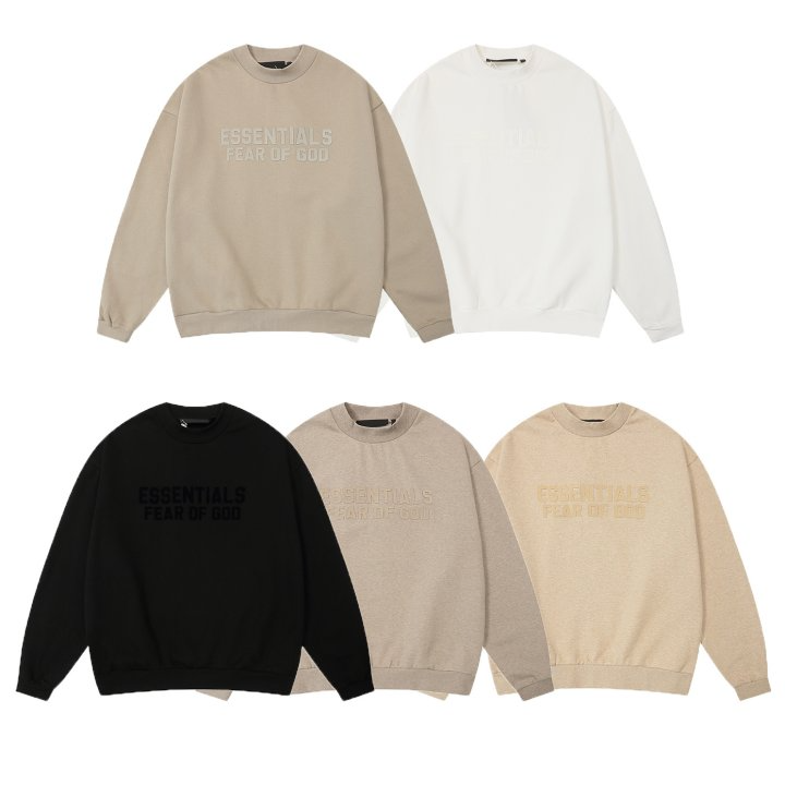 FEAR OF GOD 피어오브갓 에센셜 1826 톤온톤 로고 플리스 스웨트 셔츠