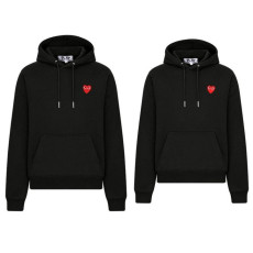 COMME DES GARCONS 꼼데가르송 레드패치 커플 후드티