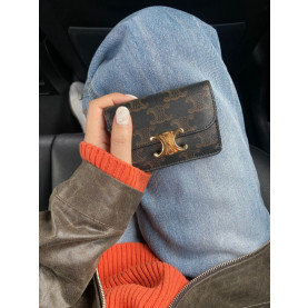 ●셀린느 스몰 트리옹프 플랩 지갑●