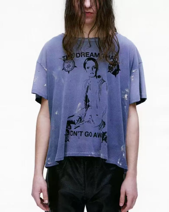 ENFANTS RICHES DÉPRIMÉS 앙팡리쉬데프리메 3678 더 드림 댓 원트 고 어웨이 구제 워싱 반팔