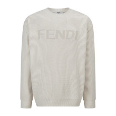 FENDI 펜디 Z001 캐시미어 풀오버 레터링 크루넥 니트 스웨터 2COLOR
