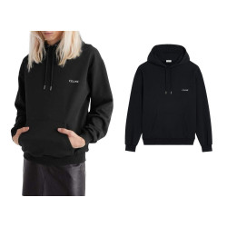 CELINE 셀린느 시그니처 로고 체스트 엠브로이더 후드