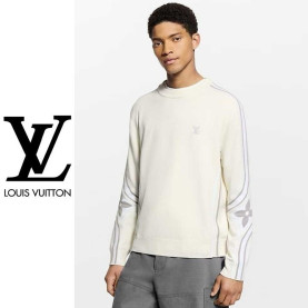 LOUIS VUITTON 루이비통 그래픽 라운드넥 니트