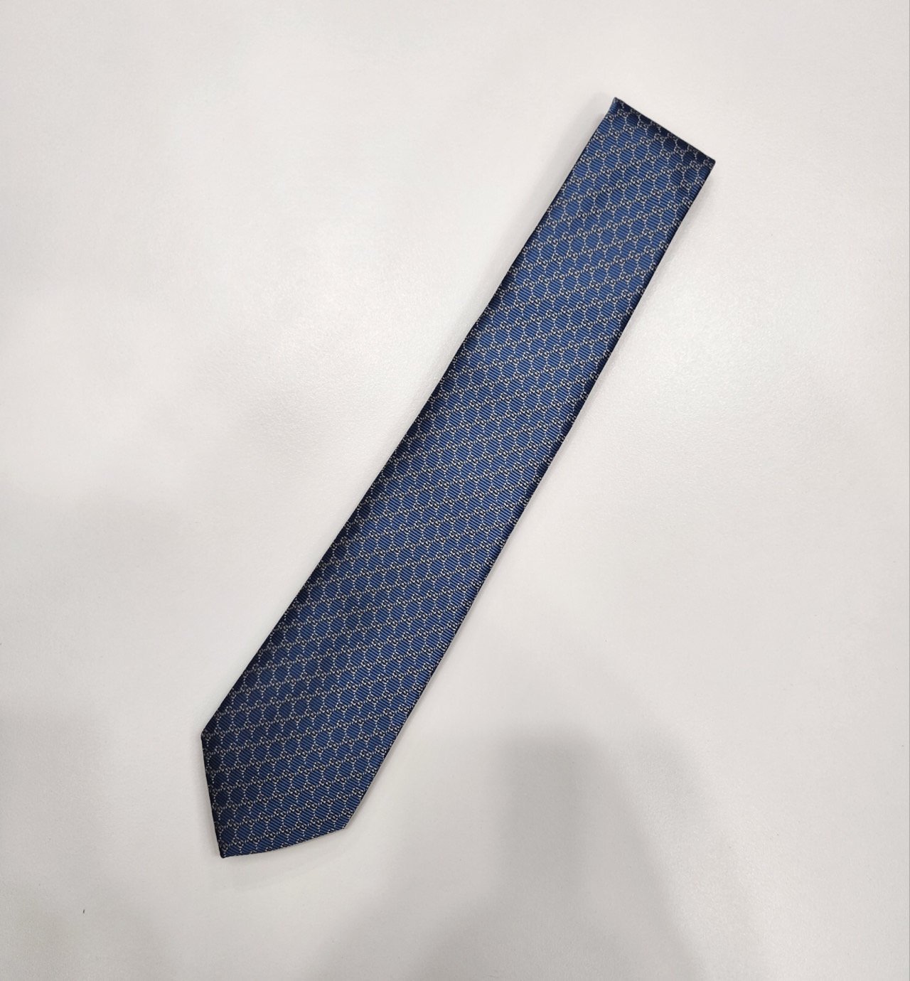 GUCCI 구찌 gg패턴 실크 넥타이