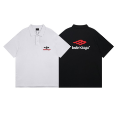 BALENCIAGA 발렌시아가 702 3B 스포츠 아이콘 카라 반팔