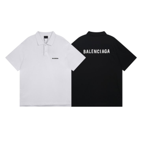 BALENCIAGA 발렌시아가 703 자수 로고 카라 반팔