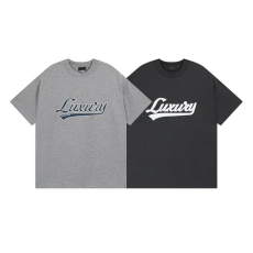 BALENCIAGA 발렌시아가 3277 럭셔리 스크립트 구제 워싱 반팔