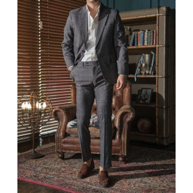 GUCCI 구찌 싱글 남성 현빈 체크슈트 정장