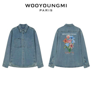 WOOYOUNGMI 우영미 데님 백로고 셔츠