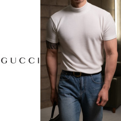 GUCCI 구찌 캐시미어 반폴라 반팔 니트 3COLOR