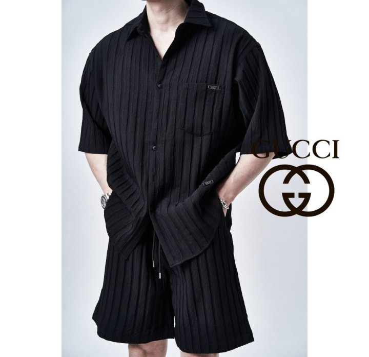 GUCCI 구찌 플리츠 오버핏 트레이닝 세트2COLOR