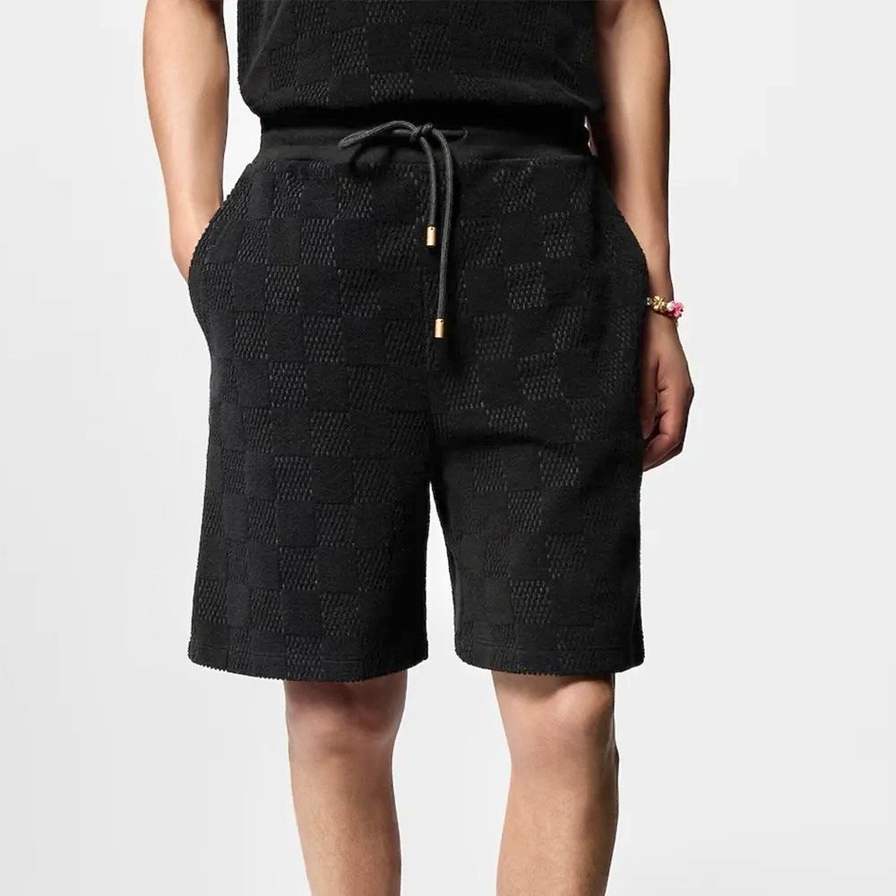 LOUIS VUITTON 루이비통 다미에 프렌치 테리 코튼 쇼츠