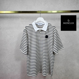 MONCLER 몽클레어 스트라이프 쿨론 카라 반팔 2COLOR